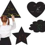 מדבקת קיר לחדרי ילדים | סט מדבקות קיר | צורות גיר