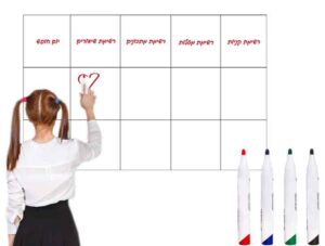 מדבק קיר למוסדות לימודיים | מדבקת קיר | משטח מחיק + טושים