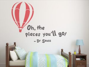 מדבקת קיר לחדרי ילדים | מדבקת קיר | ד"ר סוס