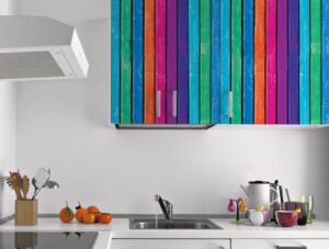 טפט לארונות | טפט רהיטים | לוחות עץ צבעוניים