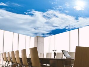 טפט מעוצב לבית | טפט תקרה | שמים כחולים