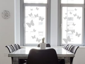מדבקה לזכוכית | פרפרים