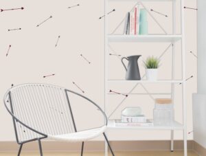 טפט לסלון | טפט מדבקה | חצים וורודים