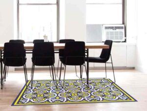 מדבקות רצפה | פסיפס צהוב