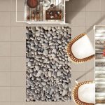 מדבקת קיר אריחים | מדבקות רצפה | אבנים קטנות