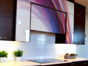 טפט לארונות מטבח | טפט רהיטים | גל סגול וורוד