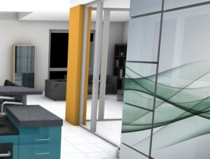 טפט לארון | טפט רהיטים | גל ירוק זית