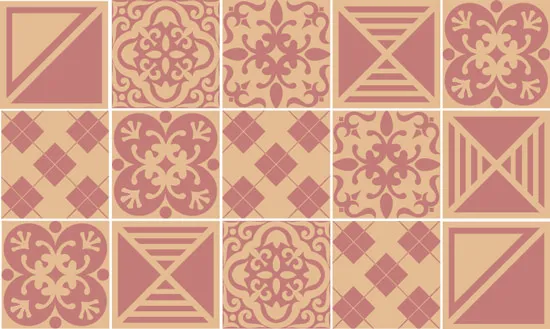 מדבקות אריחים | תות וניל