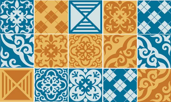 מדבקות אריחים | ים ושמש