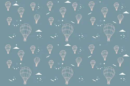 טפט מדבקה | כדור פורח בשמיים