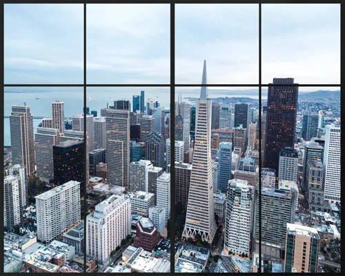 מדבקת קיר | חלון לסאו פאולו