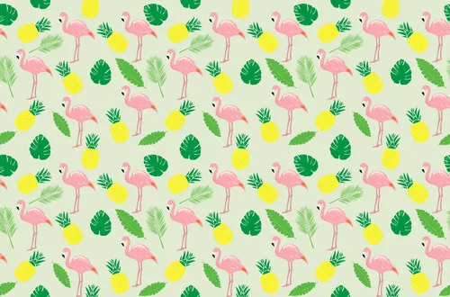 טפט מדבקה | קיץ טרופי ירקרק