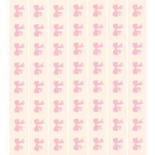 מדבקת קיר | בורדר פפיונים שמנת