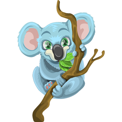 מדבקת קיר | קואלה מצויירת