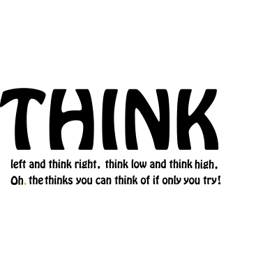 מדבקת קיר | ד"ר סוס מחשבה