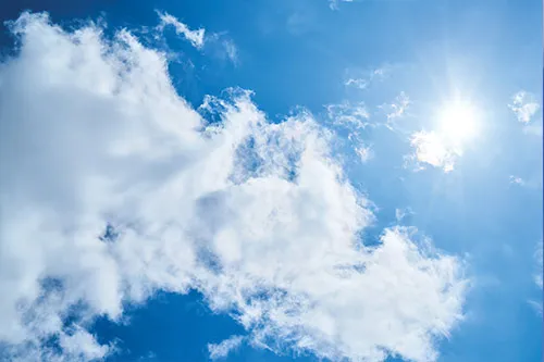 טפט תקרה | שמים כחולים