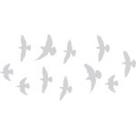 מדבקה לזכוכית | ציפורים מעופפות