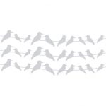 מדבקה לזכוכית | ציפורים על חוט