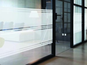 מדבקת קיר | מדבקה לזכוכית | חלבית פסים עבים