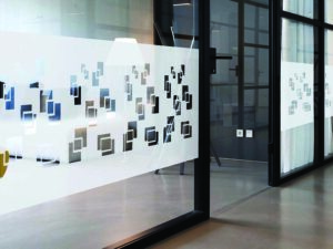 מדבקת קיר | מדבקה לזכוכית | חלבית ריבועים