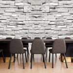 מדבקת טפט | בריקים לבנים