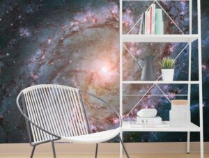 טפט מעוצב לחדרי נוער | מדבקת טפט | גלקסיה