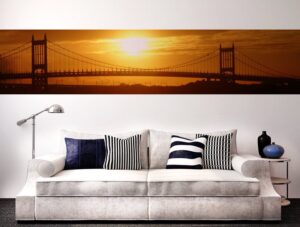 מדבקת קיר לסלון | מדבקת קיר | בורדר סן פרנסיסקו