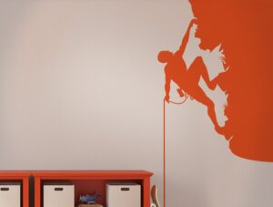 מדבקת קיר לחדרי ילדים | מדבקות קיר | מטפס הרים