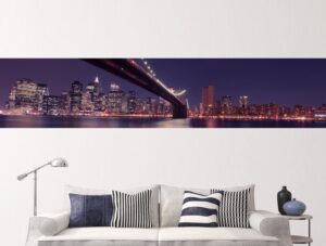 מדבקת קיר לסלון | מדבקת קיר | בורדר ניו יורק הקסומה