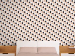 טפט מדבקה| טפט לחדר שינה | טיפות