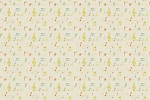 טפט מדבקה |  תווים וינטג׳