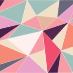 טפט מדבקה | משולשים בפסטל