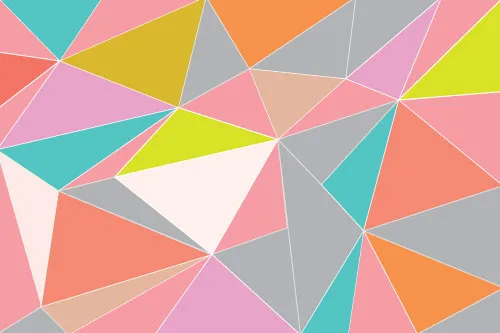 טפט מדבקה | משולשים צבעוניים