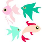 מדבקה לזכוכית | דגים