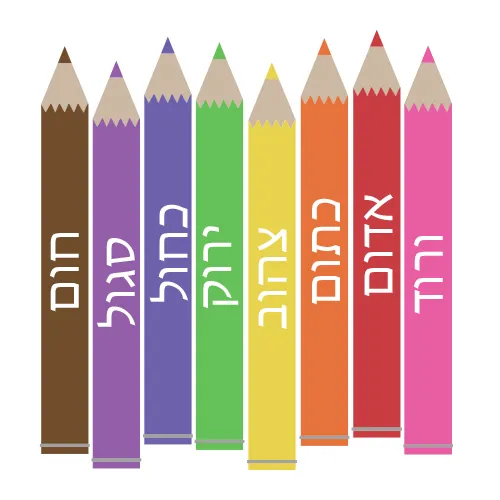 מדבקת קיר | צבעי הקשת