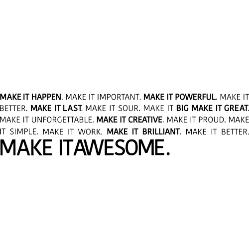 מדבקת קיר | תעשה את זה