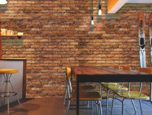 טפט בריקים חום עתיק