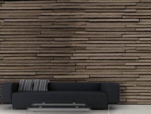 טפט קיר ביריקים דקים חומים