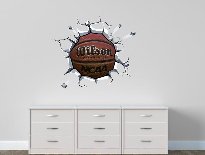 מדבקת קיר תלת מימד כדורסל ווילסון