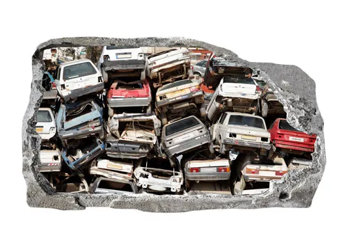 מדבקת תלת מימד מכוניות