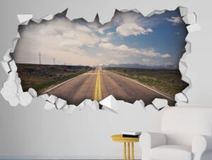 מדבקת תלת מימד דרך ארוכה