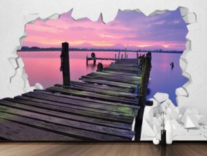 טפט גשר ואגם סגול