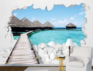 טפט גשר לתוך הסלון