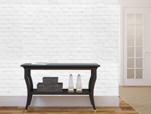 טפט בריקים לבנים תלת מימד