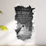 מדבקת חור מסדרון