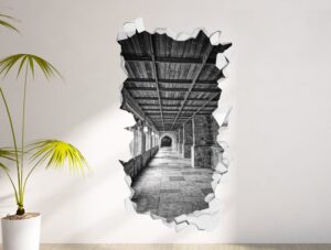 מדבקת חור מסדרון