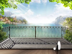 מדבקת טפט מרפסת