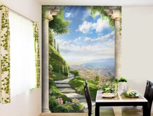 מדרגות עם נוף