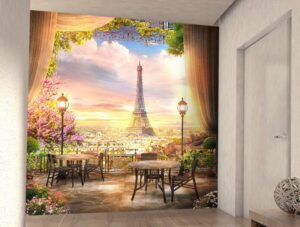 מרפסת עם נוף לפריז