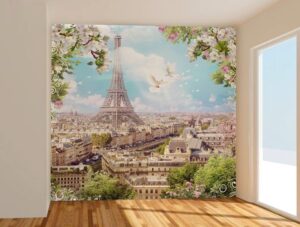 טפט מגדל אייפל ביום בהיר